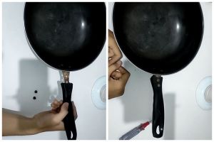 Modal Rp0, ini trik cepat perbaiki gagang teflon yang lepas cuma pakai 2 alat sederhana