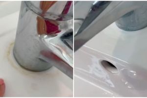 Simpel tanpa digosok, ini trik bersihkan kerak membandel di wastafel kamar mandi pakai 1 bahan dapur