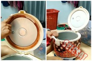 Jadi sebab nasi cepat basi dan kering, ini trik perbaiki karet tutup rice cooker yang telanjur longgar