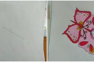 Disuruh gambar dari garis miring, 11 hasil karya murid kelas 2 SMA ini skillnya di luar nalar