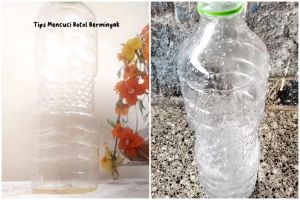 Tanpa pakai tisu atau beras, ini cara bersihkan bagian dalam botol minyak bekas dengan 2 bahan dapur