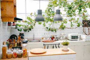 9 Potret dapur mungil tanpa kitchen set ini estetiknya unik bikin salfok, berasa masak di kebun buah