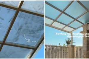 Nggak perlu diguyur dengan air, ini cara bersihkan kanopi kaca berdebu cuma pakai 1 bahan pembersih