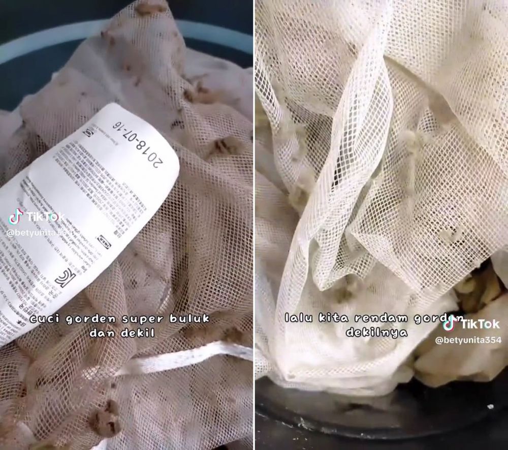 Tanpa perlu disikat, cara cuci gorden buluk gunakan 2 bahan dapur ini bikin kotoran auto minggat