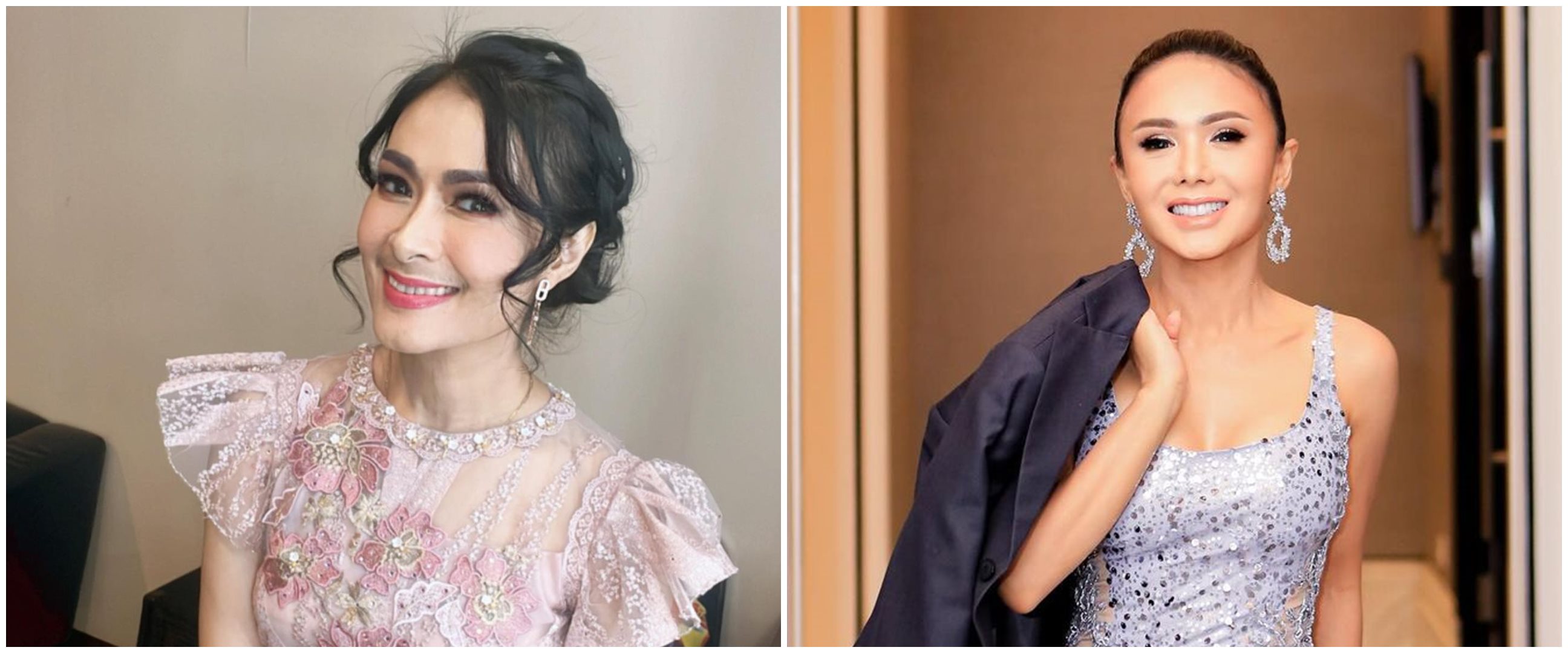 7 Seleb usia 50-an kenakan sari India, Yuni Shara tak ragu pamerkan perut rata bak artis Bollywood