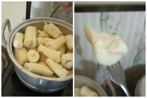 Tak perlu presto, ini trik mengukus singkong agar cepat matang dan merekah cukup tambah 1 bahan dapur