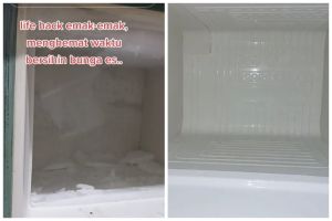 Simpel tanpa dicairkan, ini trik agar bunga es di kulkas mudah dibersihkan cuma pakai 1 alat