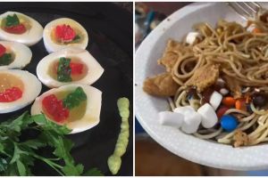 Nggak nyambung blas, 9 potret kocak kombinasi makanan sama permen ini bikin mikir dua kali buat makan