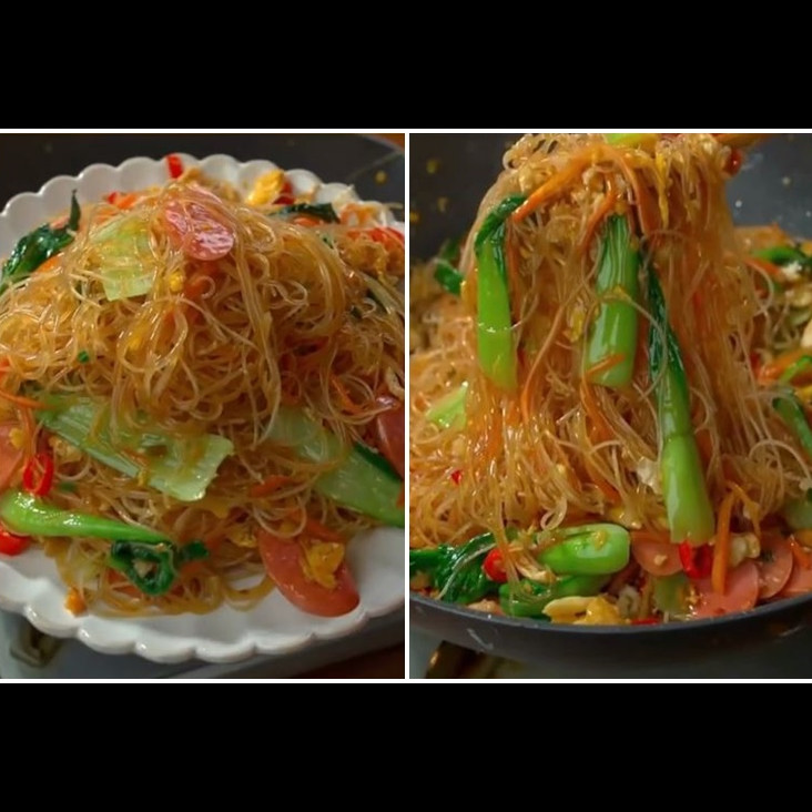 Cara membuat bihun goreng yang kering, bumbu meresap, dan tahan lama