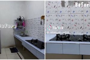 9 Potret dapur mungil subsidi di-makeover jadi estetik versi low bujet ini bukti bagus tak perlu mewah