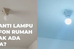 Nggak perlu pakai tangga, ini trik mudah ganti lampu di plafon rumah pakai 1 barang bekas