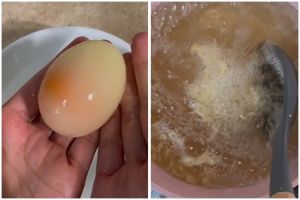 Wanita ini goreng telur beku mentah jadi egg tempura ala anime, hasilnya bikin ngelus dada