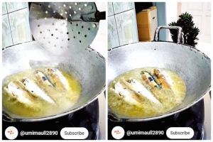 Bukan pakai tepung atau garam, ini trik goreng ikan agar minyak tak meletup cukup tambah 1 bahan dapur