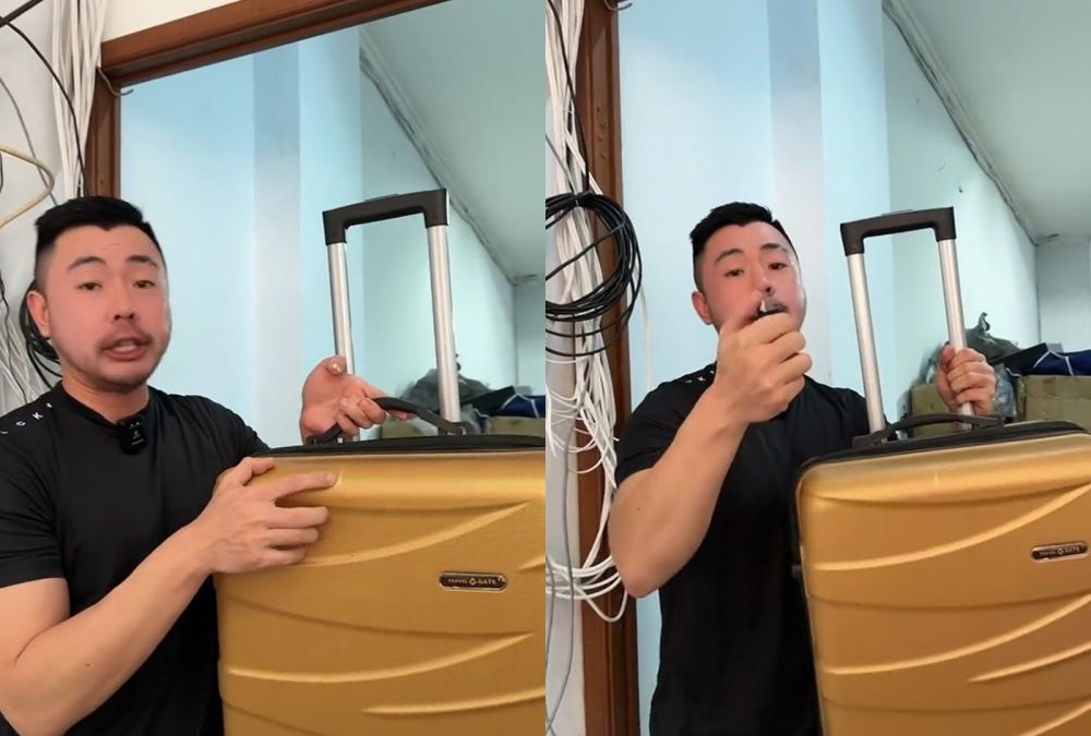 Nggak perlu ditutup stiker, ini trik hilangkan noda baret pada koper pakai 1 alat pemantik