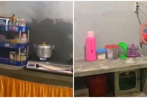 Dapur ukuran 2x1 meter ini di-makeover jadi estetik cuma modal Rp 100 ribuan, intip 11 potretnya