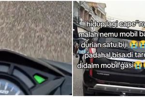 Momen mobil mewah bawa angkutan nyeleneh ini bikin pengendara lain melongo, endingnya tepuk jidat