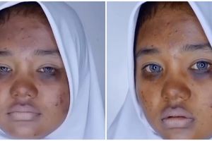 Wanita bopeng minta dirias MUA jadi seperti Barbie, hasilnya kelewat imut bikin lupa wajah aslinya