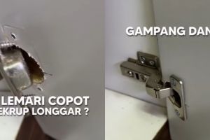 Tak perlu beli baru, ini trik perbaiki engsel pintu lemari yang lepas pakai tambahan 1 komponen rokok