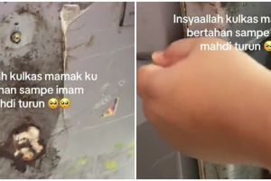 Pantang dibuang sebelum rusak, penampakan kulkas bentuknya nggak karuan ini bikin nggak habis pikir