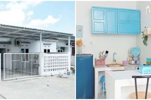 Mewah tanpa kitchen set, 11 potret dapur mini bar ini perpaduan warna birunya bikin nggak monoton