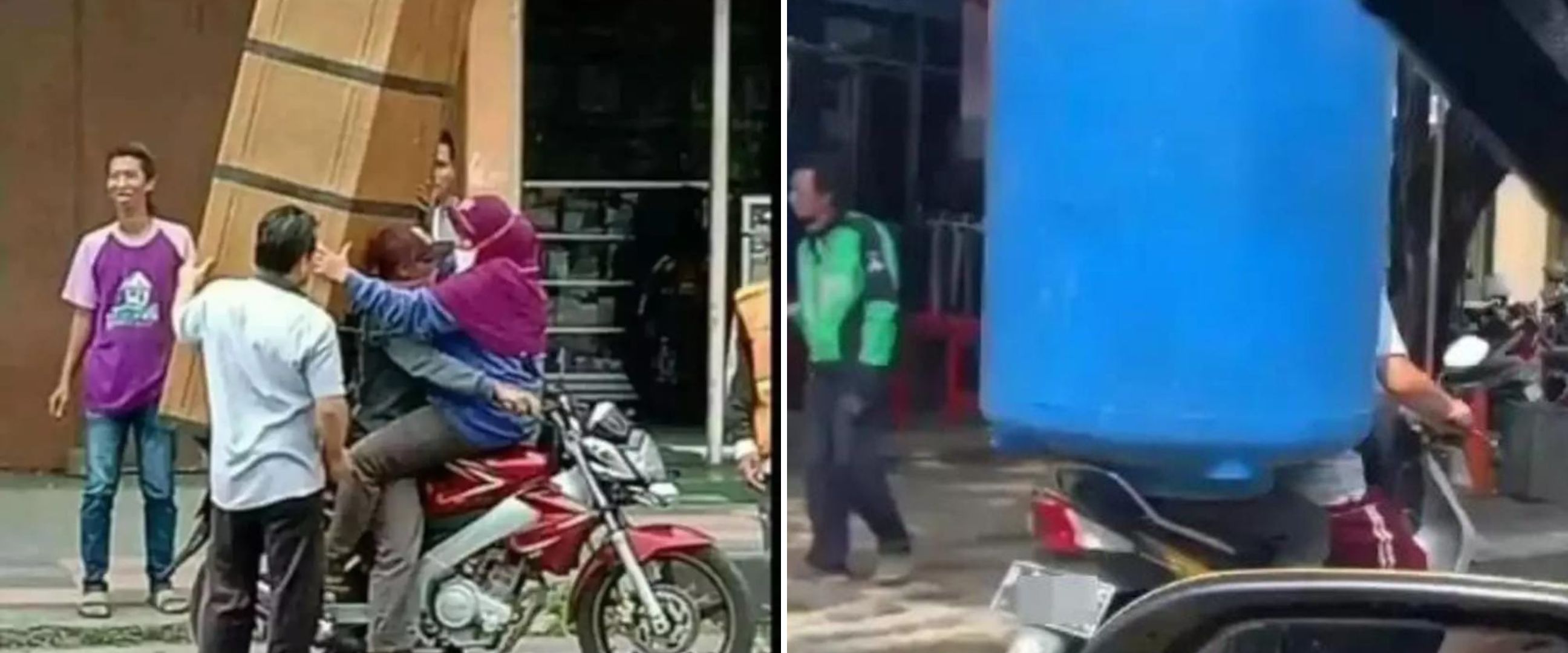 Absurdnya nggak terkontrol, 11 potret lucu orang dibonceng ini bikin pengendara lain hilang fokus