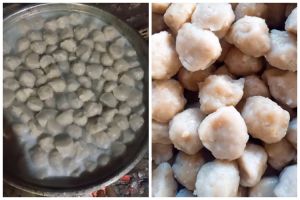 Tanpa sendok, aksi cerdik warganet cetak bakso ini lebih cepat, bentuknya mulus dan bulat sempurna