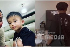 9 Momen Sule lepas kangen main ke rumah Adzam, tampak canggung bertemu tunangan Nathalie Holscher