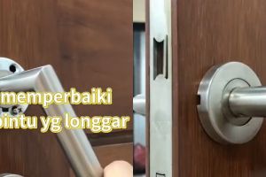 Trik mudah atasi gagang pintu yang longgar tanpa bantuan alat, cuma butuh waktu 1 menit