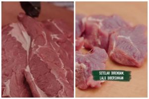 Bukan nanas atau baking soda, begini trik marinasi daging sapi agar makin empuk pakai 1 bahan dapur