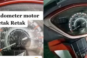 Bukan pakai pasta gigi, ini cara hilangkan noda baret di kaca speedometer motor pakai 1 jenis cairan