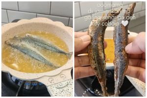 Tanpa tepung terigu, ini trik goreng ikan agar hasilnya garing tahan lama pakai 1 bahan dapur