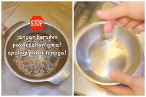Bukan baking soda, ini cara bersihkan kerak gosong di bagian dalam panci pakai 2 bahan dapur