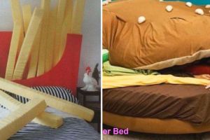 11 Potret kocak kasur bentuk makanan ini desainnya bikin perut bunyi tengah malam, nyeleneh pol