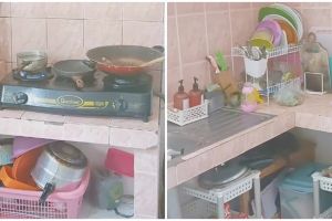 11 Potret dapur kontrakan 3 petak ini estetik bikin mupeng, bisa jadi ide dekor simpel buat emak-emak