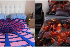 11 Potret kocak desain nyeleneh sprei menipu mata ini perlu dilihat dua kali baru paham