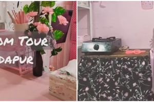 9 Potret dapur rumah kontrakan serba pink tak kalah estetik dari rumah subsidi, cantik meski simpel