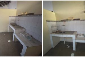 10 Potret dapur kontrakan setengah tembok dari buluk dirombak jadi estetik ala Japandi, ciamik pol