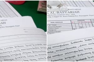 Momen guru koreksi tulisan tangan murid ini bikin sakit kepala, definisi yang penting ngumpulin