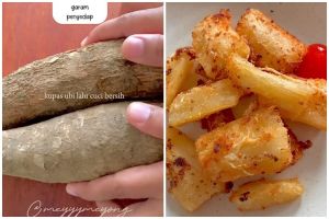 Tanpa direndam air es, ini trik goreng singkong agar semakin merekah dan bumbu meresap sempurna