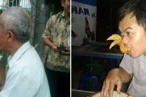 Nyelenehnya tiada tanding, 11 potret kocak kelakuan bapak-bapak lagi makan ini bikin ngelus dada
