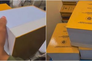 Tebalnya sampai 1000 halaman, penampakan skripsi anak teknik ini bikin printer auto ngeluh capek