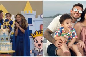 10 Momen Nathalie Holscher dan tunangan mesra rayakan ultah ke-2 Adzam, tak dihadiri Sule