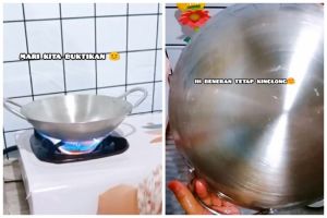 Cuma modal 1 bahan dapur, begini trik agar pantat wajan tidak berkerak gosong saat dipakai masak