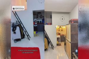 9 Potret dapur kosan 1x1 meter di kolong mezzanine ini simpel & praktis, bikin anak rantau auto hemat