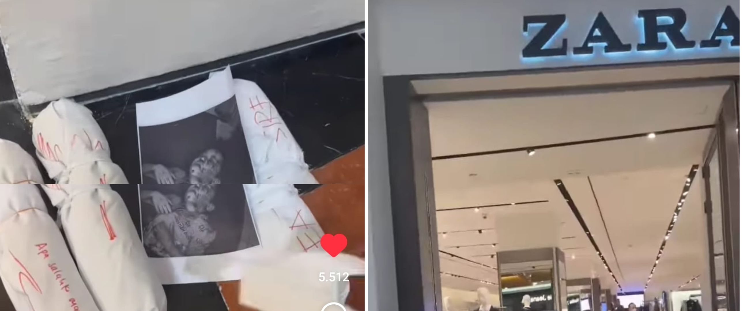 Gerakan aksi bela Palestina, sekelompok wanita boikot brand store Zara di mal ini tuai atensi