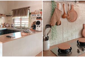 9 Potret dapur tanpa kitchen set ini mirip farmhouse film Hollywood, suasana vintagenya tak ngebosenin
