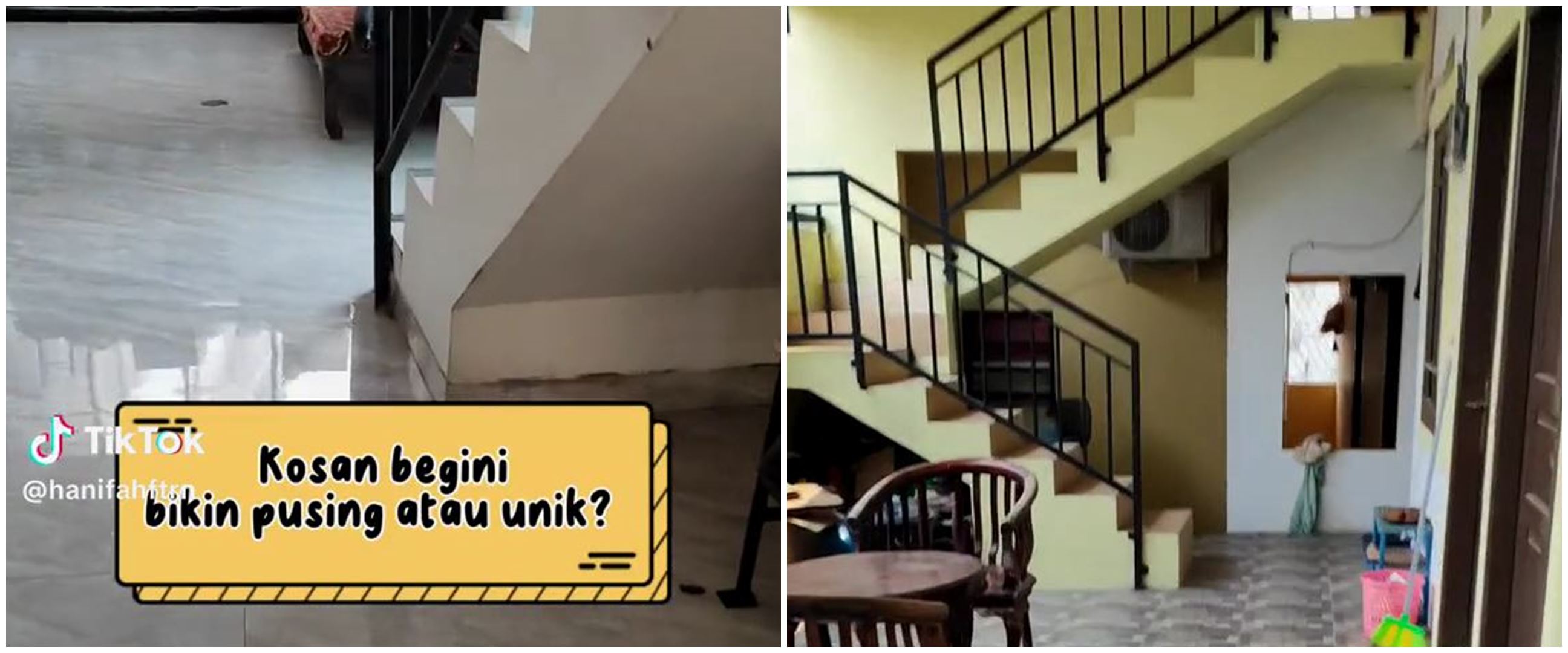 Desain kosan di Jakarta Selatan ini membingungkan bak lewati labirin, tiga lantai tapi ada lima tangga