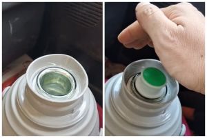 Aksi kocak warganet menyimpan air panas ini bikin tutup termos loncat terus, ada-ada aja ulahnya