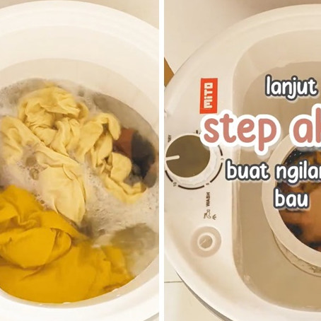 Bukan pakai pewangi, ini trik hilangkan bau apek di ketiak baju pakai tambahan 2 bahan dapur