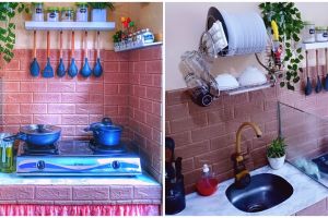 Dapur tanpa kitchen set ala vintage ini estetik pol meski desainnya simpel, intip 9 potretnya